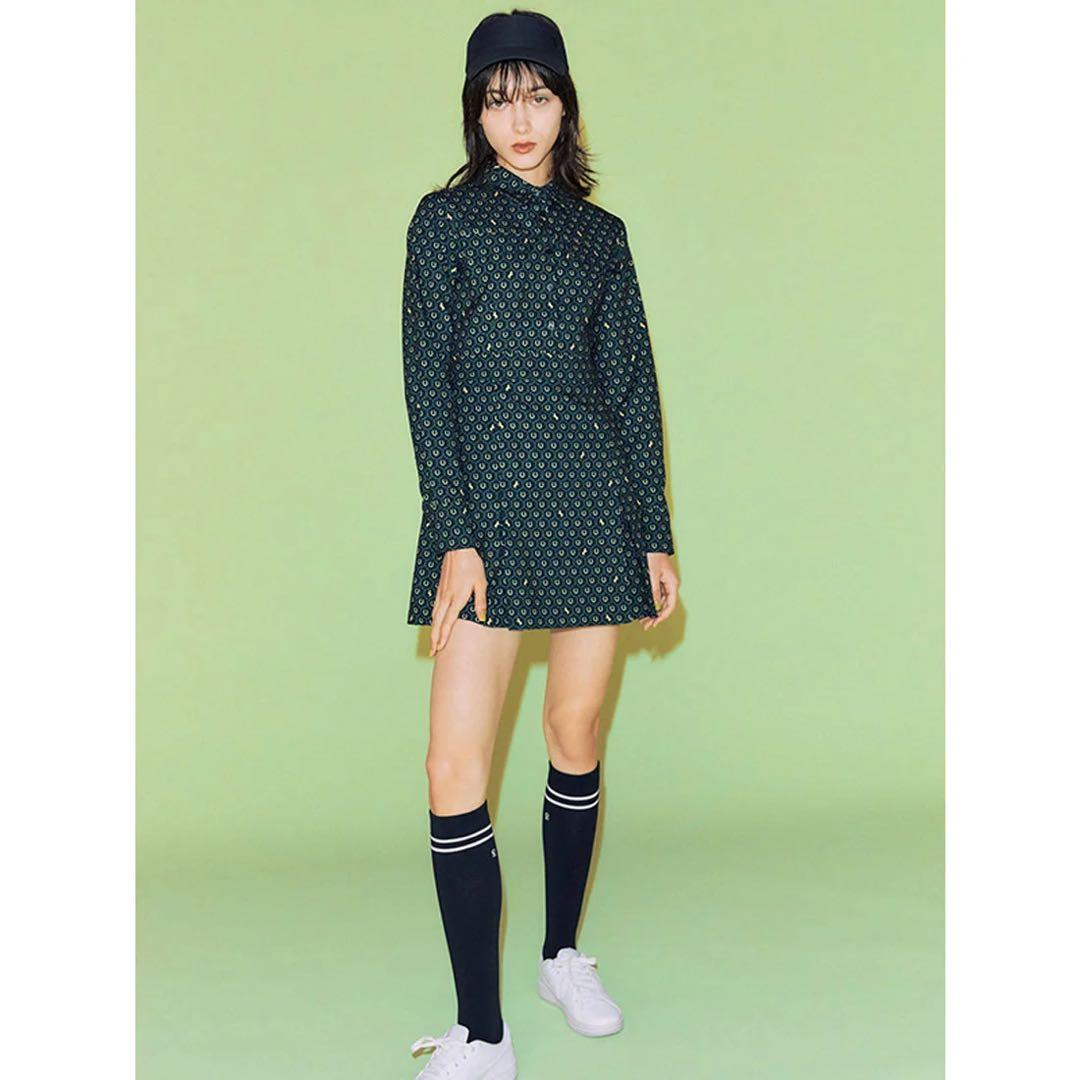 eimy golf ♡ Horseshoe print シャツワンピース