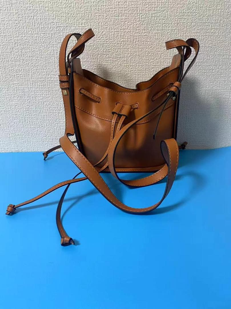 LOEWE ロエベ ハンモック ドローストリング ミニ バッグ ブラウン