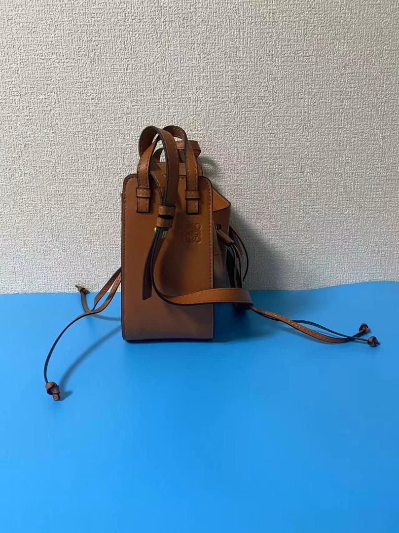 LOEWE ロエベ ハンモック ドローストリング ミニ バッグ ブラウン