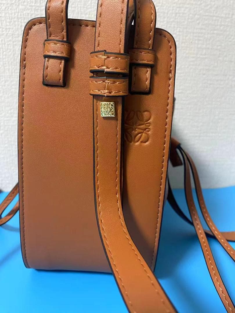 LOEWE ロエベ ハンモック ドローストリング ミニ バッグ ブラウン