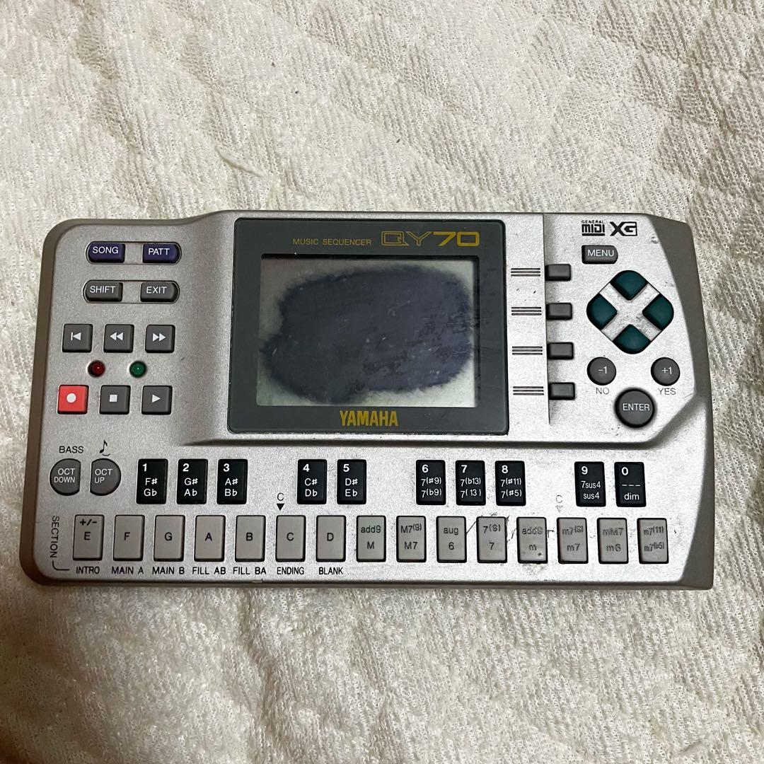 [本体のみ、画面やけあり]YAMAHA ヤマハ　QY70 音源モジュール
