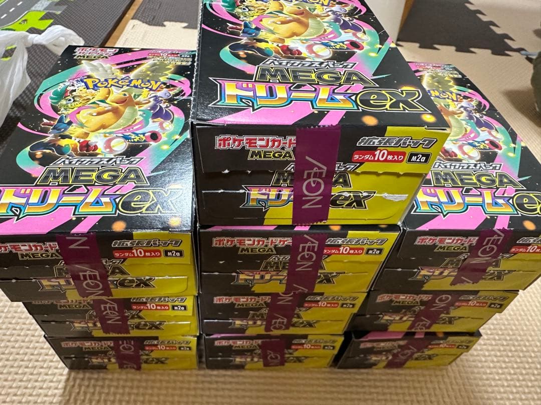 MEGAドリームex 10box 100パック シュリンク無しペリペリなしポケカ