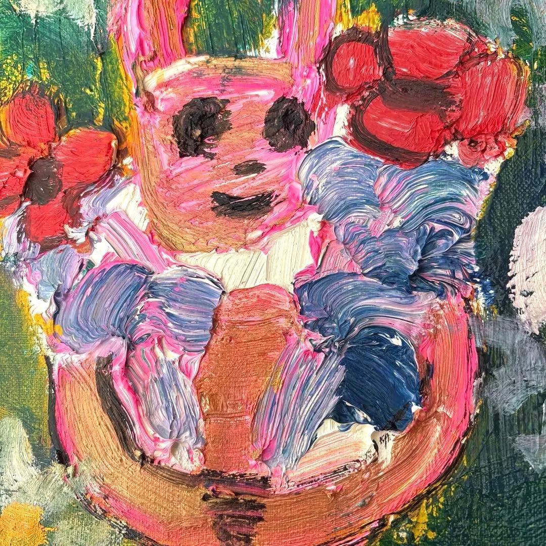 【原画】田中拓馬　Takuma Tanaka art 油彩　『花の日に』