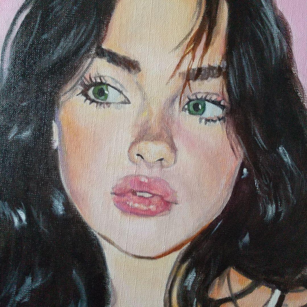 人物画#11 女性の肖像 油彩画 8号 F8 油絵