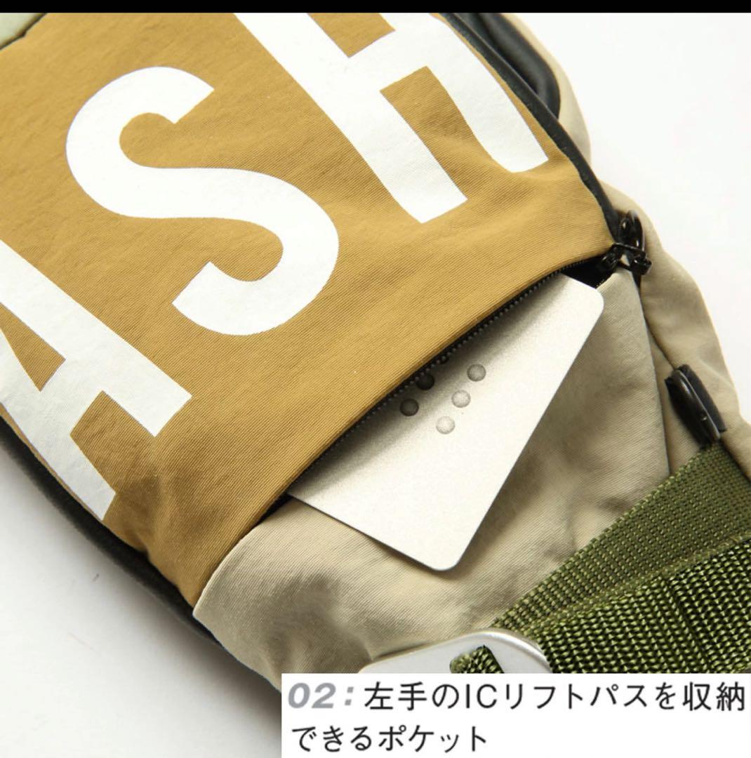 【新品】ASHRAM グローブ Lt.pink/Grey Mサイズ