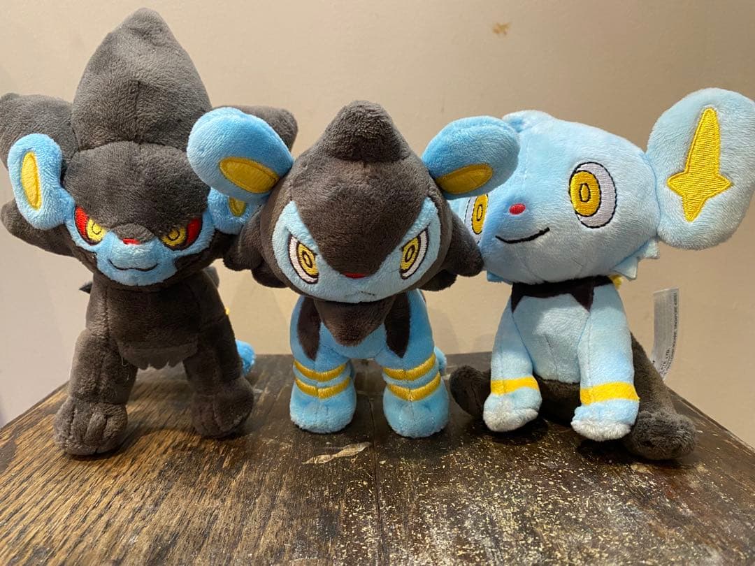 ポケモン　マスコット　コリンク　ルクシオ　レントラー3点セット