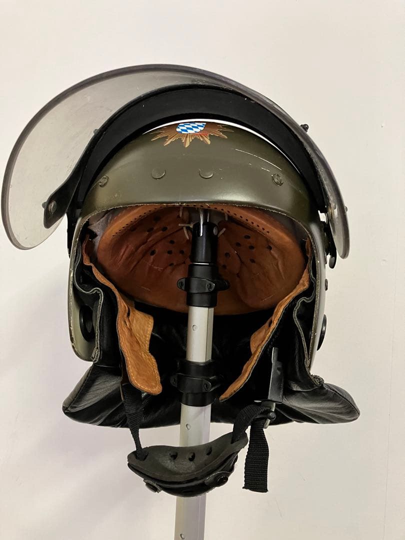 保護面付きヘルメット 希少ドイツ製機動隊★自警隊実物★検SWAT防災