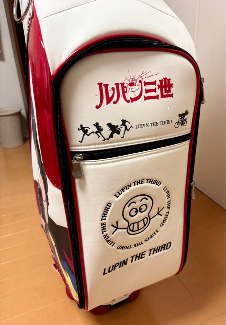 超貴重品　ルパン三世 ゴルフバッグ HEIWA ホワイト/レッド