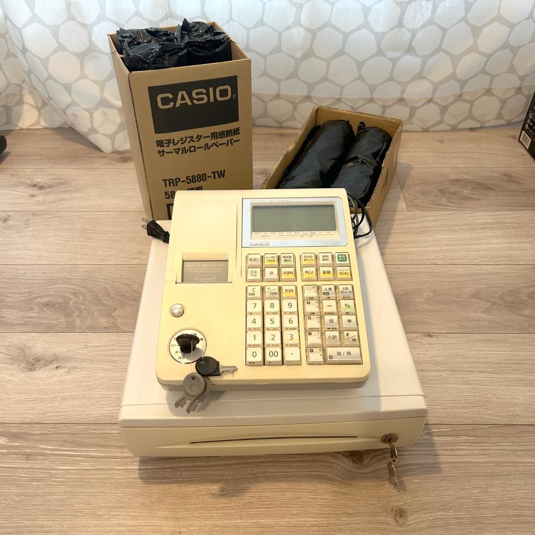 【お得!!】ロール紙25個セット CASIO TE-300 レジスター ホワイト