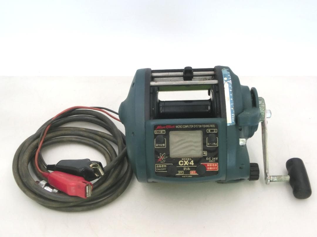 動作確認済 ミヤエポックコマンドCX-4 24V 大型電動リール MIYAMAE