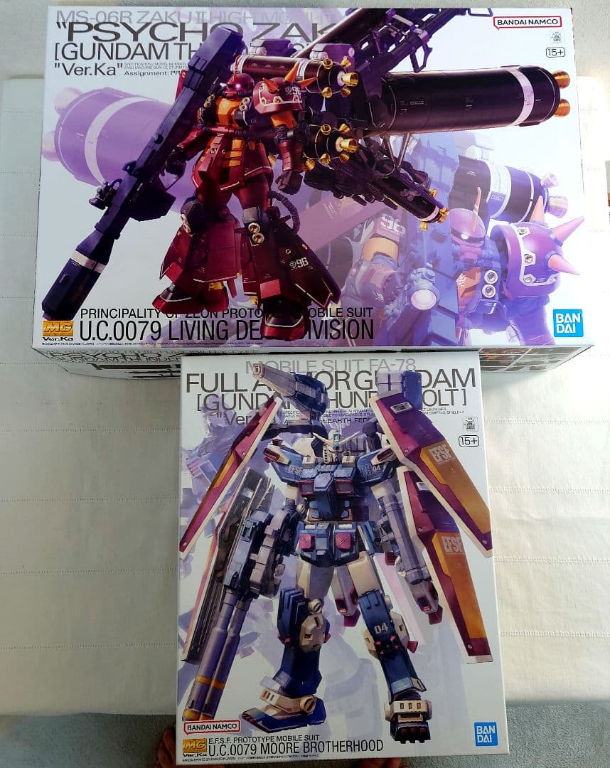 MG フルアーマー・ガンダム　サイコ・ザク Ver.Ka ２体セット 未組立