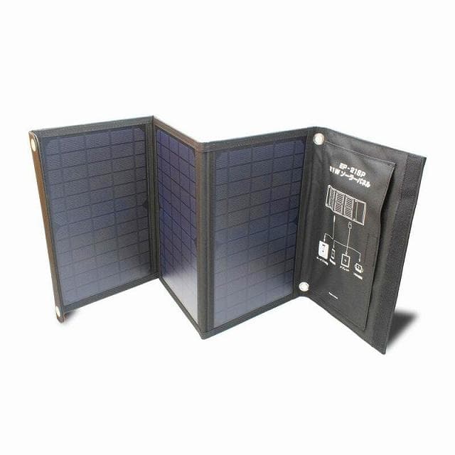 折り畳みソーラーパネル　エネポルタEP-21SP★災害時もしもの時のスマホ充電に
