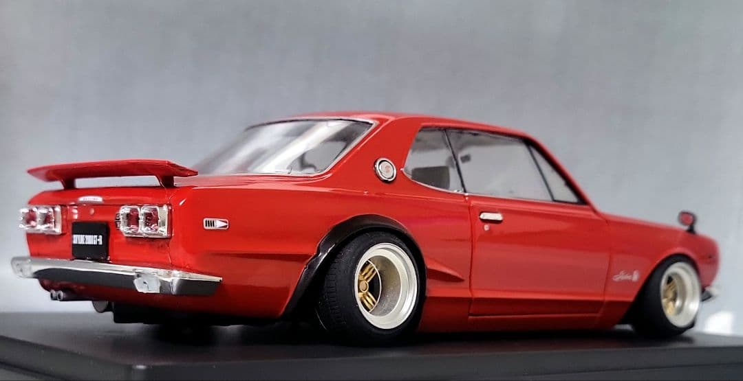 1/24　スカイライン改　ハコスカ2Dr　GT-R　シャドー　ホイール　深リム