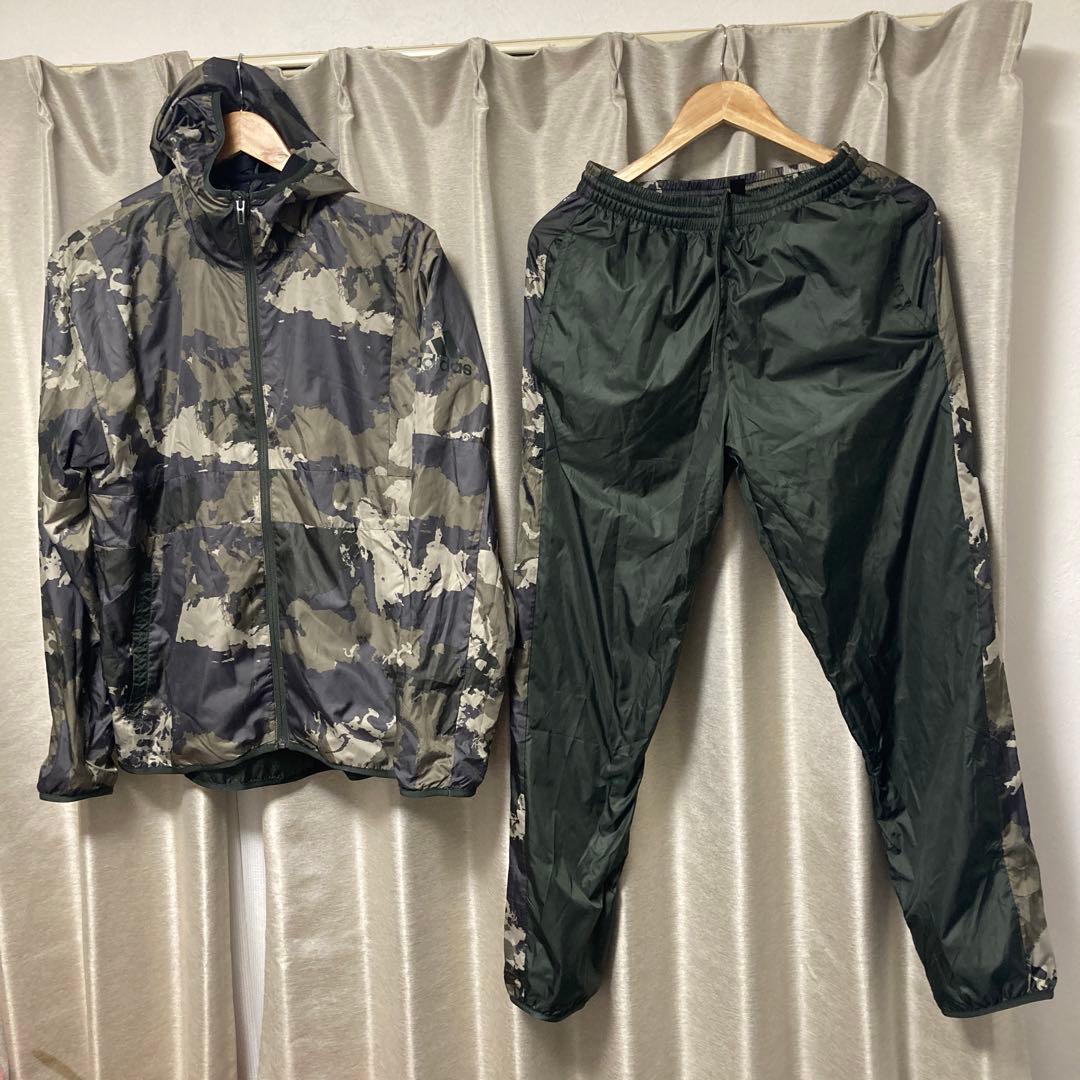 adidas ウインドブレーカー ピステ 練習着 カモ柄 迷彩