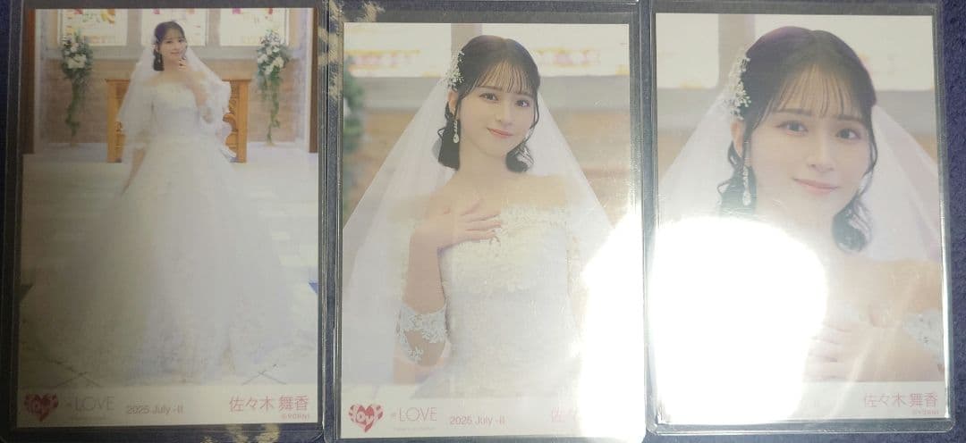 ＝LOVE イコラブ 佐々木舞香 生写真 コンプ ウェディングドレス