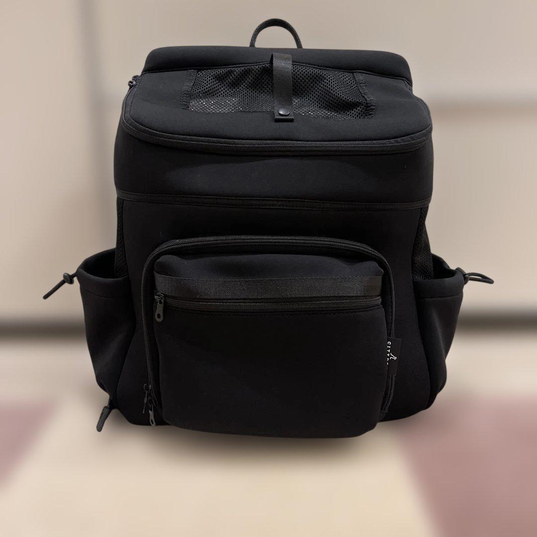 CITYDOG ネオプレーンバックパックキャリー　黒　Lサイズ