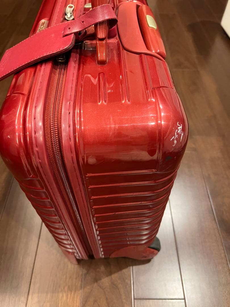【廃盤 希少】リモワ サルサ 2輪 ビジネストローリー 機内持込可 23L 赤
