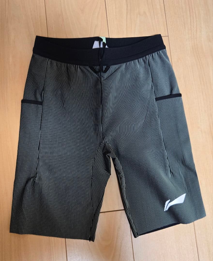 【Lサイズ】 Li-Ning リーニン ランニングタ イツ(黒緑) 【即購入可】