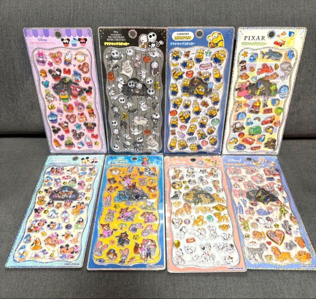 【正規品】プチドロップステッカー　ディズニーシリーズ　6点セット