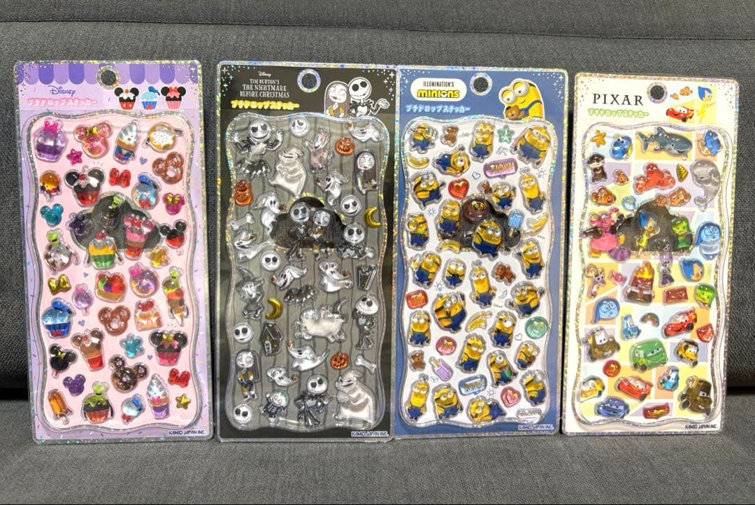 【正規品】プチドロップステッカー　ディズニーシリーズ　6点セット