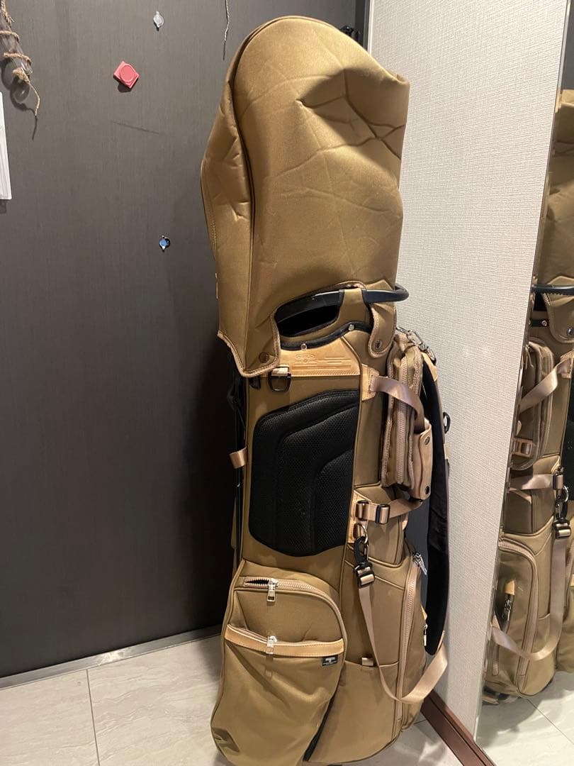 アッソブ　バリスティックスタンドキャディバッグ　KHAKI