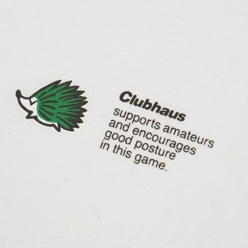 Clubhaus ホワイト ポロシャツ