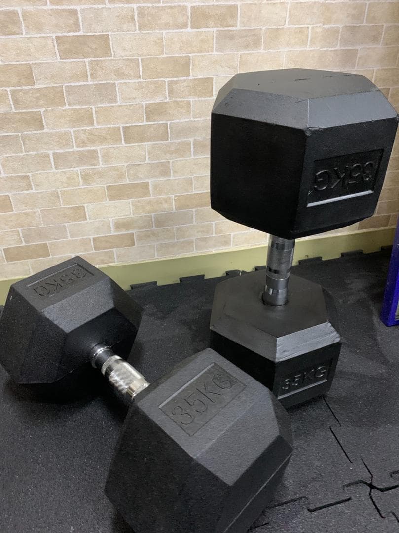 ラバー ヘックス ダンベル 35kg × 2個 セット
