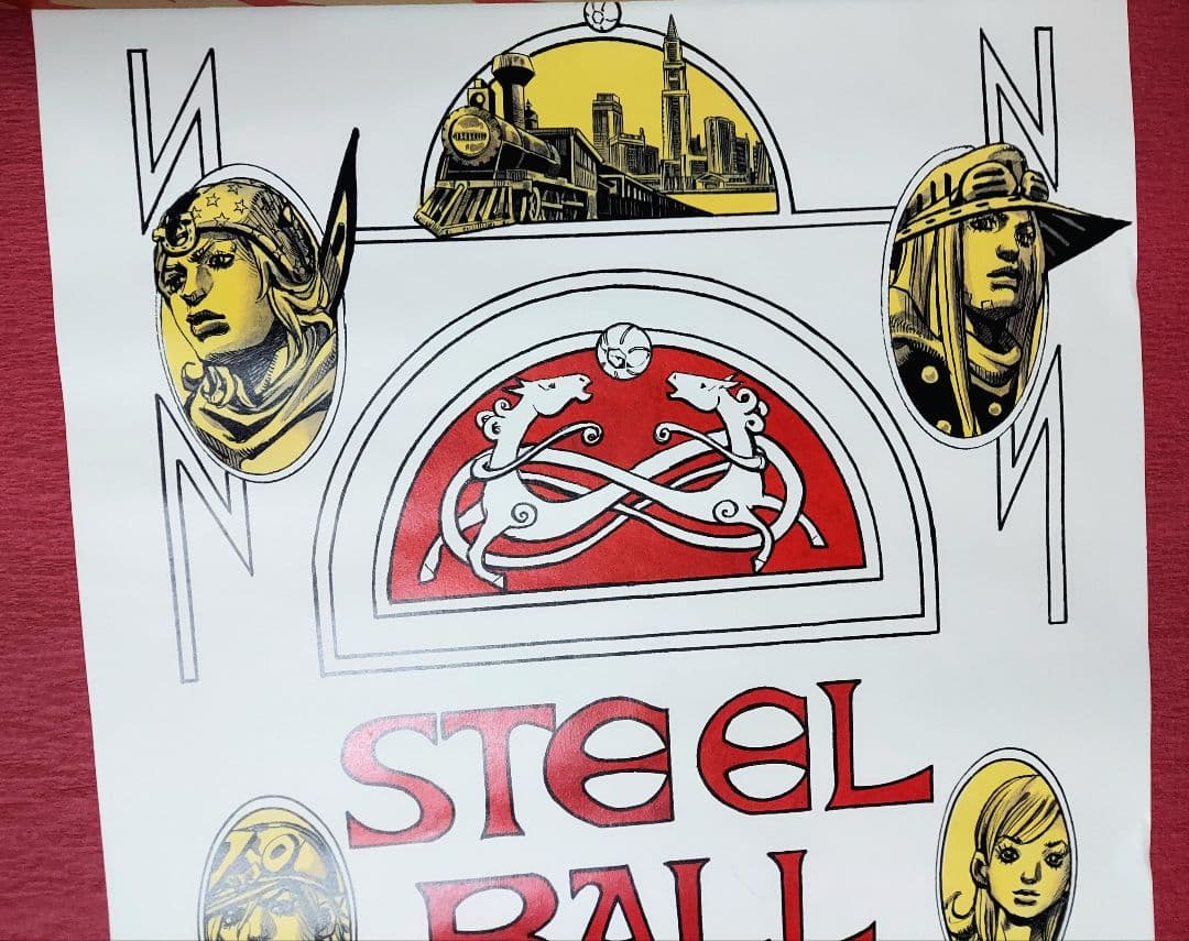 ジョジョの奇妙な冒険 ジョジョ展 ポスター スティール・ボール・ラン B2