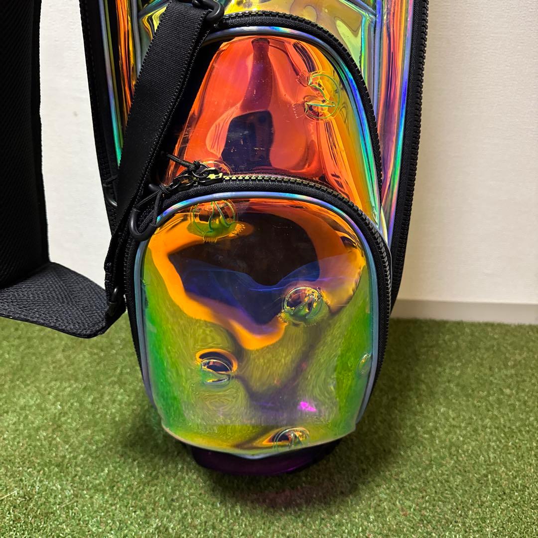 非売品 新品 HONMA ホンマ キャディバッグ オーロラ ホログラム クリアー