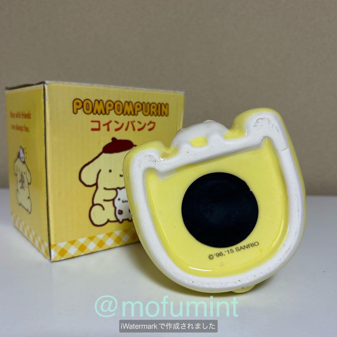 新品 ポムポムプリン バンク 貯金箱 陶器製 サンリオ 2015年