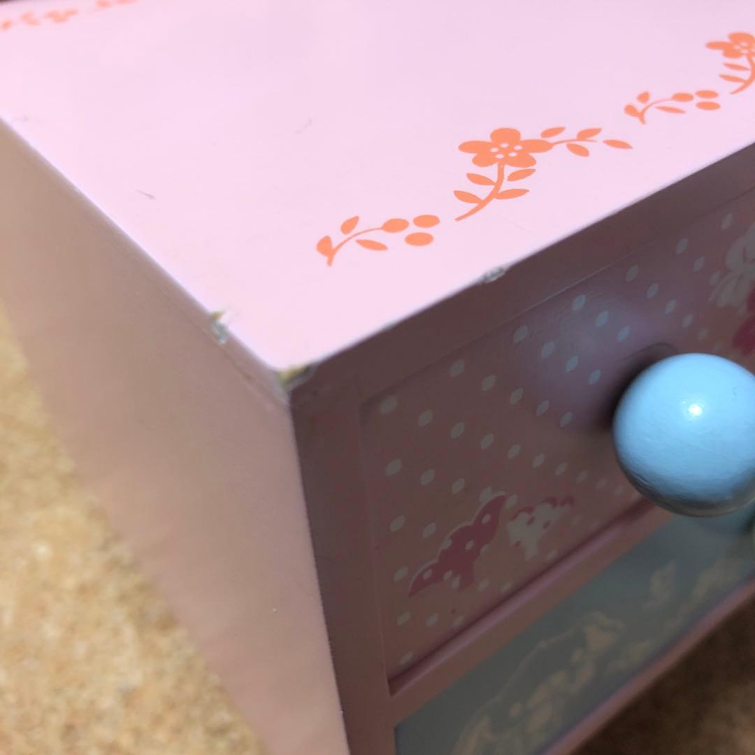 サンリオ Sugarbunnies 木製収納ボックス付ミニドレッサー