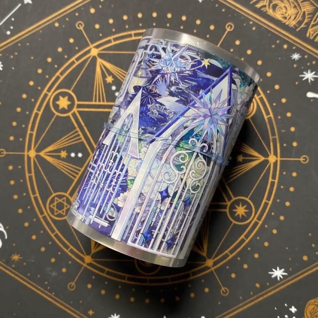 【9310】海外　マステ　中古巻　貝殻光マスキングテープ　装飾背景系