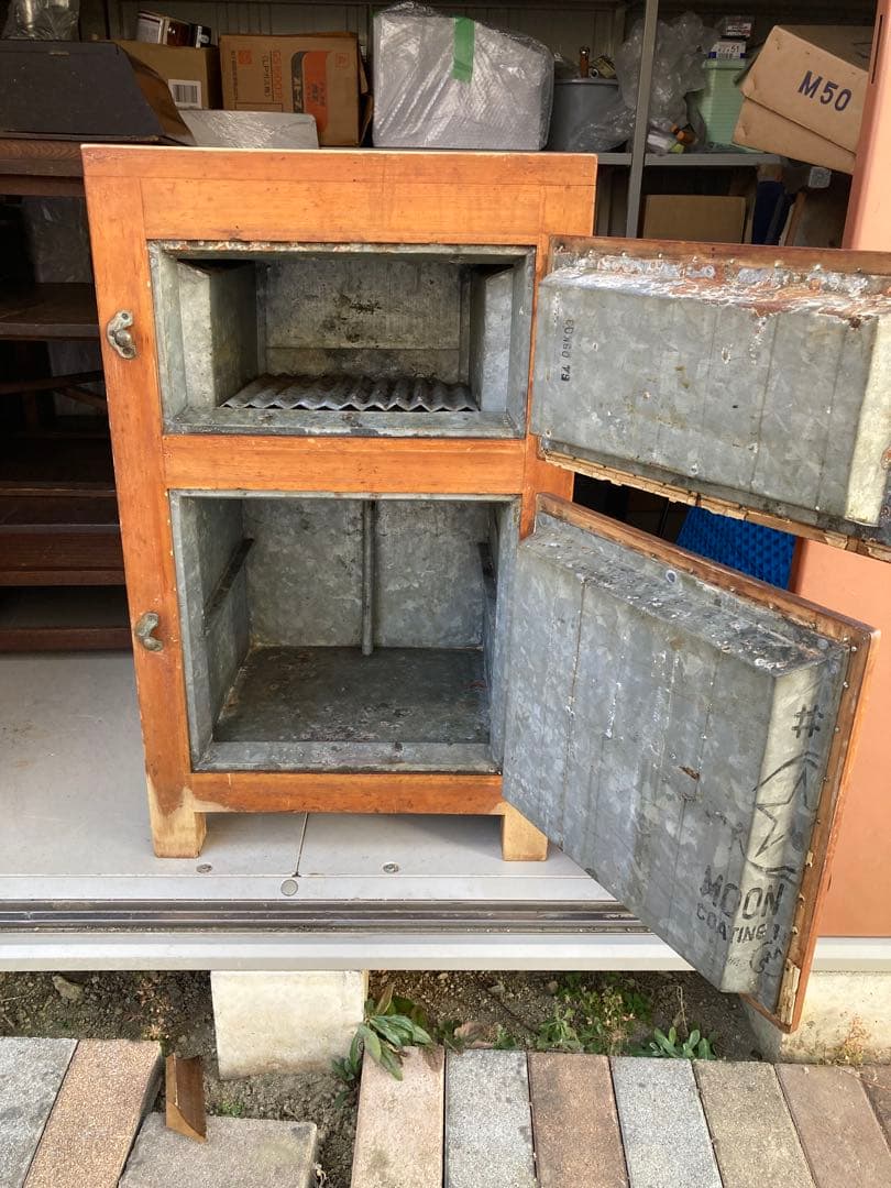 昭和レトロ　木製冷蔵庫　保冷庫