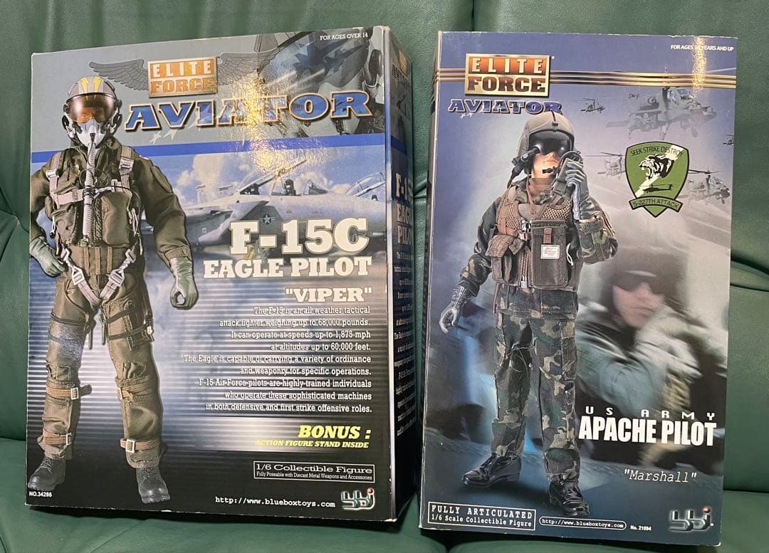 ミリタリー ELITE FORCE AVIATOR F-15C & Apache Pilot