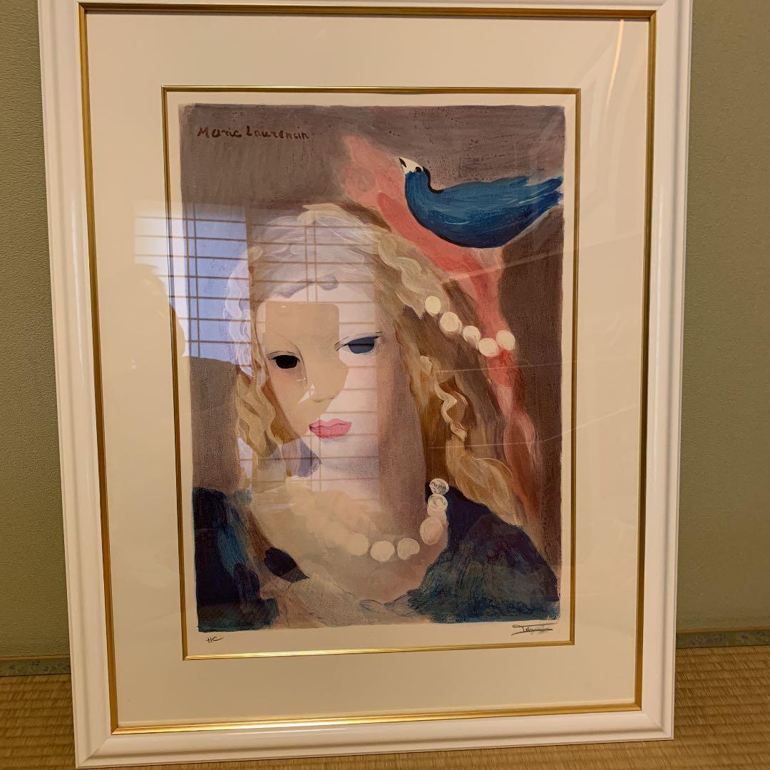 マーリー・ ローランサン　　絵画　　リトグラフ　　アンティーク　コレクション
