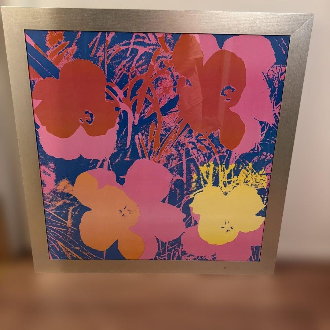 Andy Warhol 花柄 アート ポスター　巨大