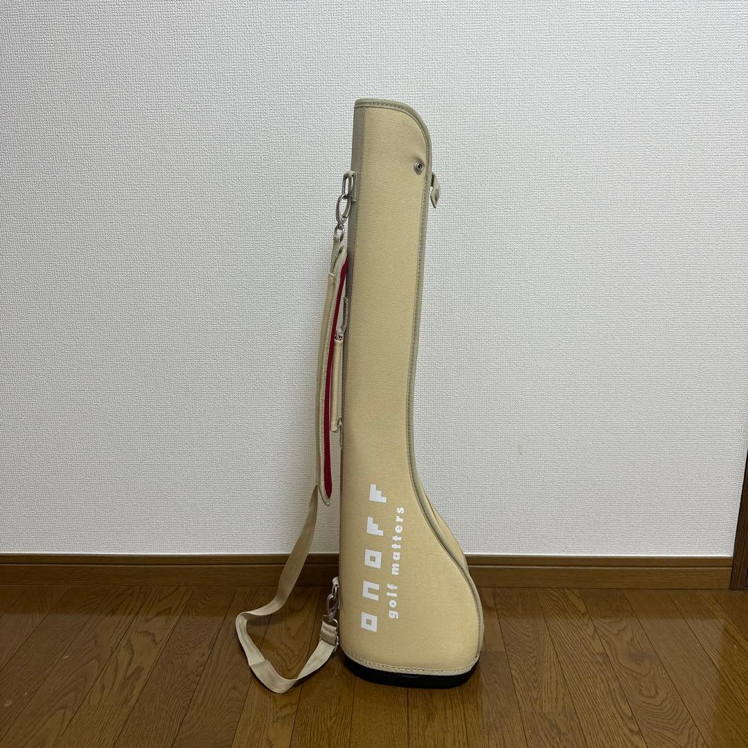 ONOFF オノフ 軽量キャディバッグ ゴルフバック　ベージュ 中古品