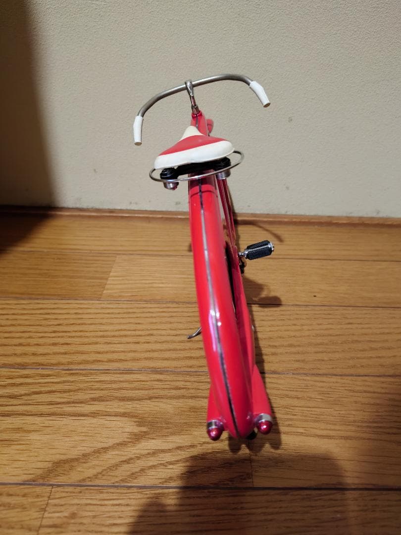 クラシック赤自転車モデル 約30cm スタンド付き