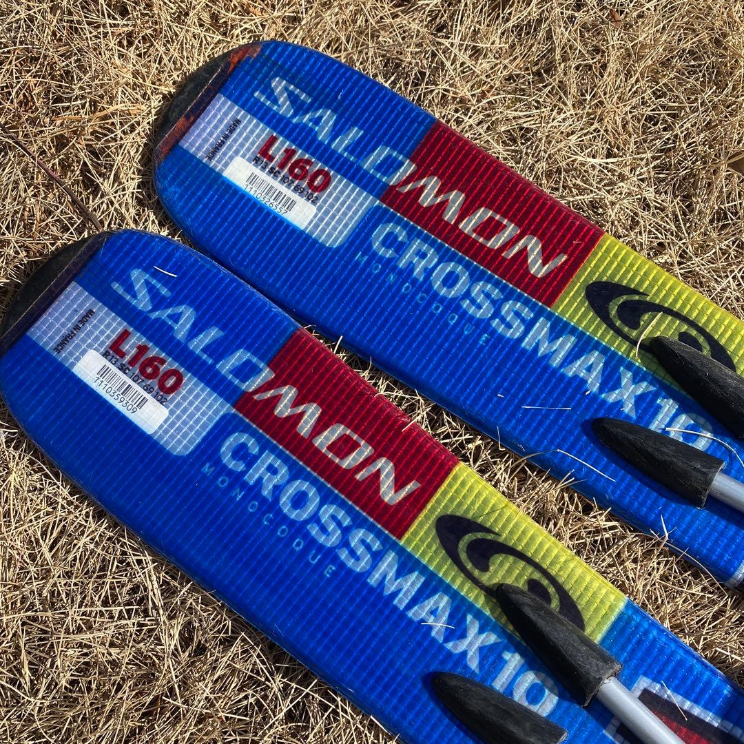 SALOMON CROSSMAX10 L160 スキー板 赤/青/白