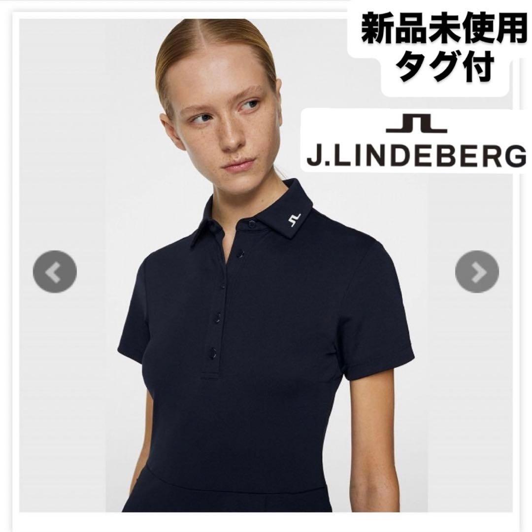 【新品未使用タグ付き】ジェイリンドバーグ ゴルフワンピース ネイビーポロシャツ