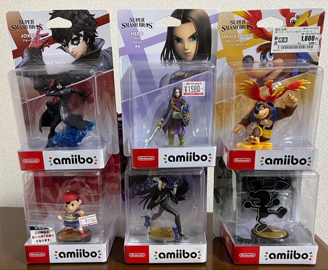 amiibo フィギュアセット 6体