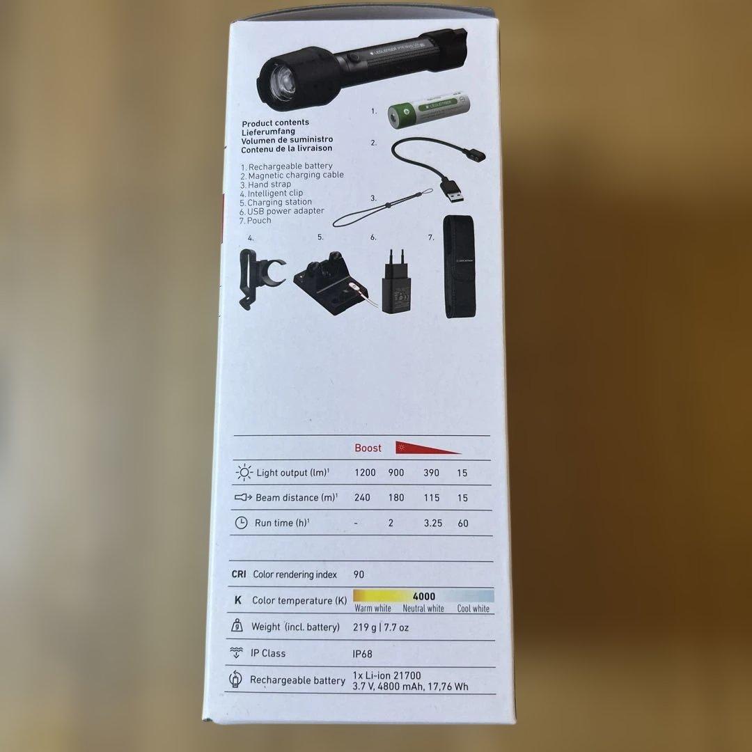 LEDLENSER P7R Work UV 1200ルーメン 充電式懐中電灯
