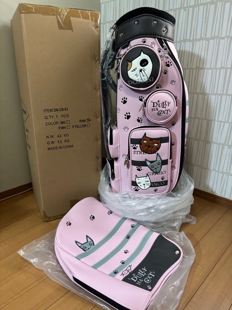 【新品】ダリーナキャット キャディバッグ　DN-CB03 ピンク 可愛いい