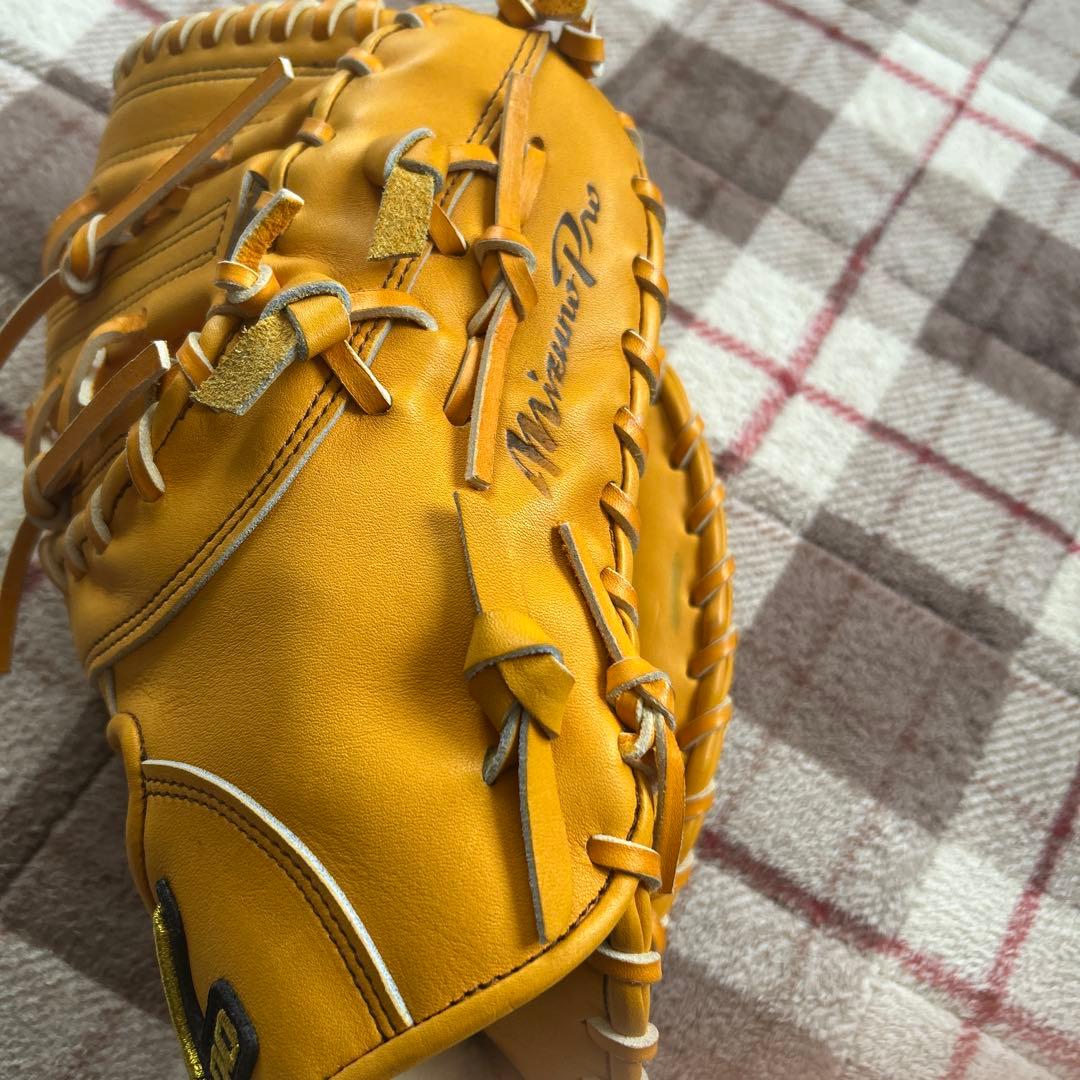 Mizuno Pro 硬式グローブ イエロー 楽天イーグルス山崎武志選手グラブ