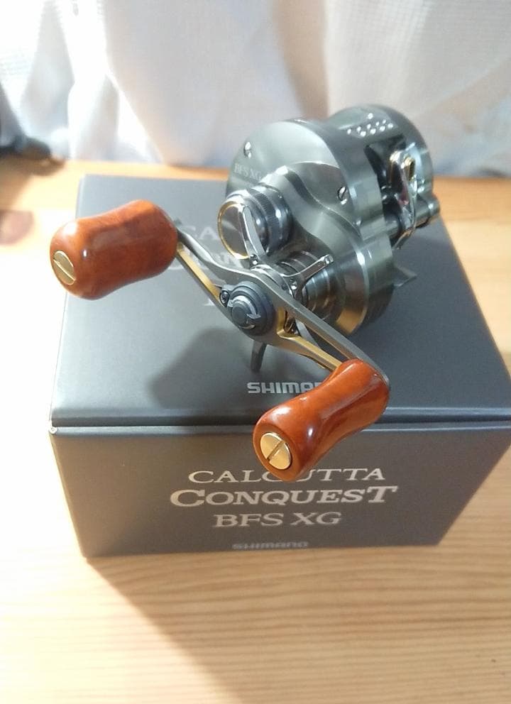 新品未使用　シマノ 23カルカッタコンクエスト BFS XG 右　夢屋花梨ノブ