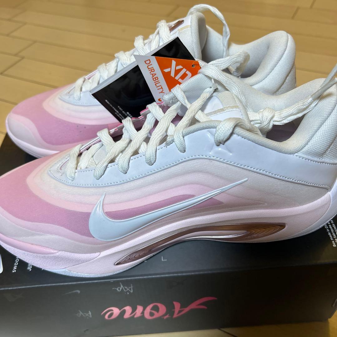 Nike A One バスケットボールシューズ ピンク/ホワイト