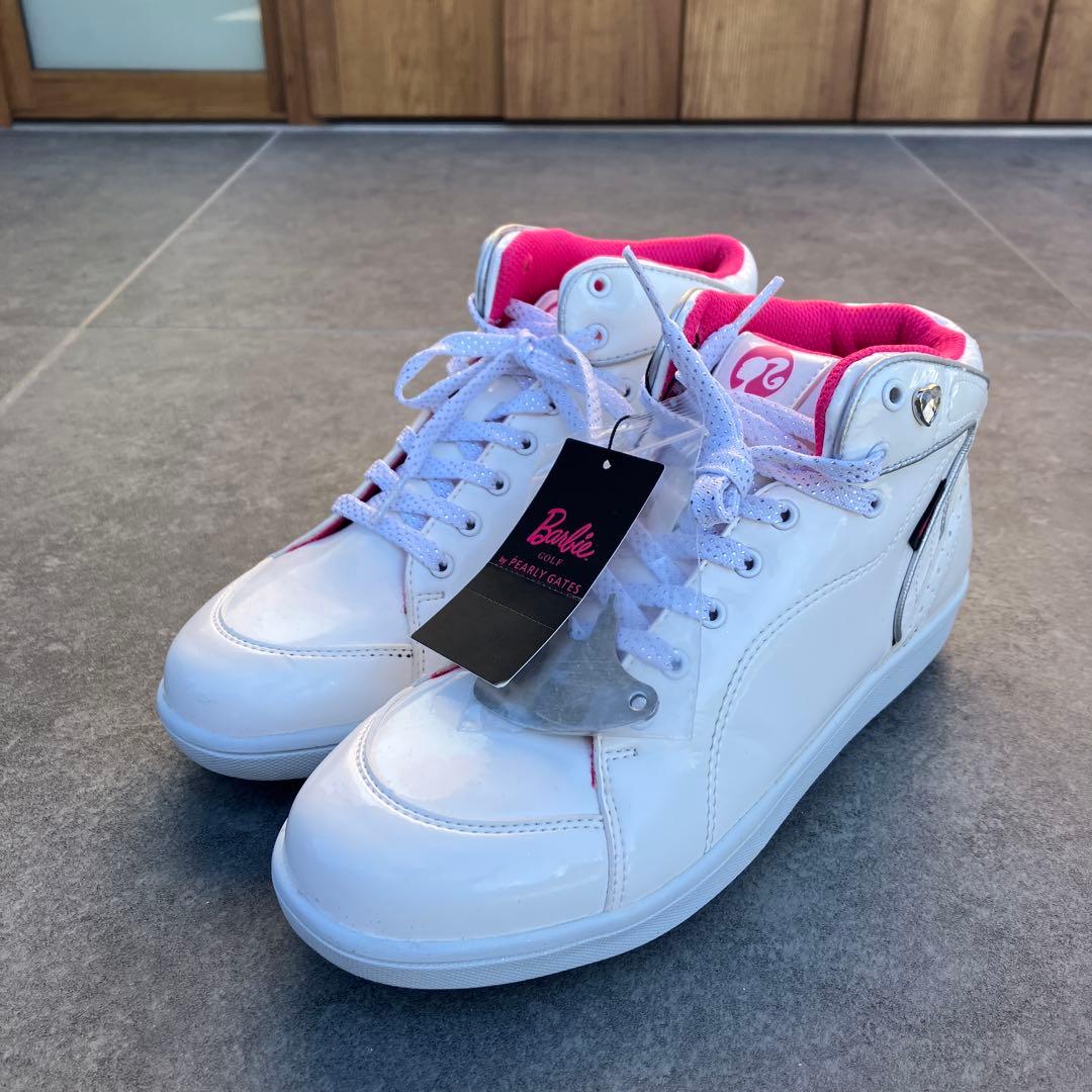 新品　パーリーゲイツ　バービー　コラボ　ゴルフシューズ　24.0