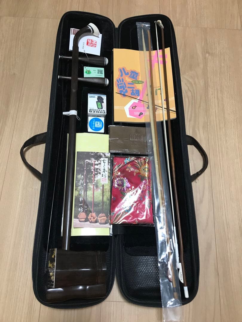 最上級明清老紅木　古月琴坊　二胡　萬其興　美品