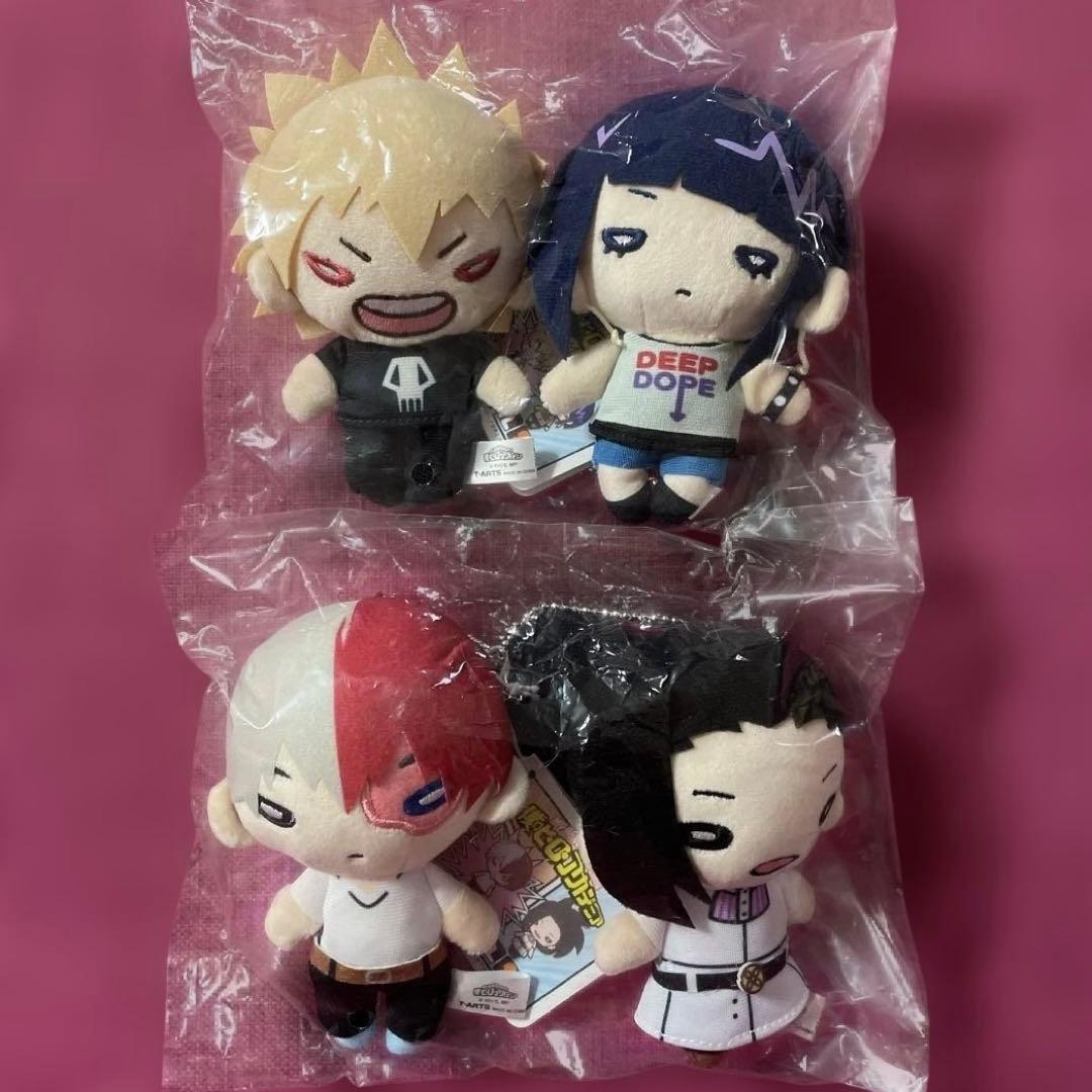 僕のヒーローアカデミア　にとたんぬいぐるみ （爆豪・耳朗）（轟・八百万）　セット
