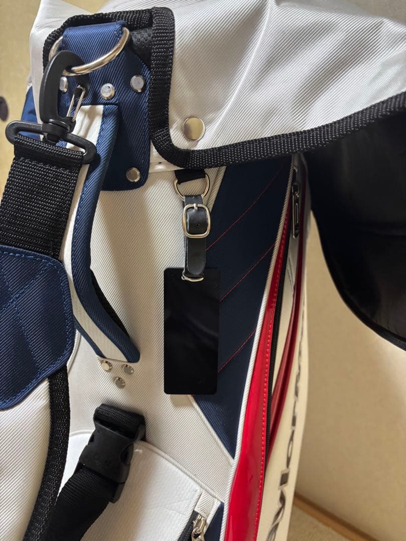 TaylorMade ゴルフ　キャディバッグ ホワイト/レッド
